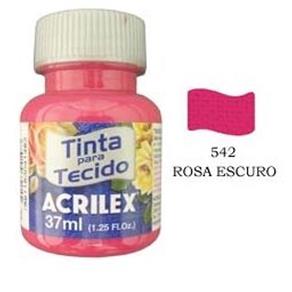 Tinta para Tecido 37ml 542 Rosa Escuro - Acrilex 900664