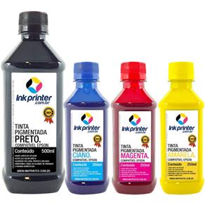 Tinta Pigmentada InkPrinter para Bulk Ink Impressora Epson - 1.250ml