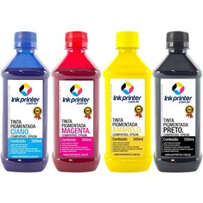 Tinta Pigmentada InkPrinter para Bulk Ink Impressora Epson (4x500ml)