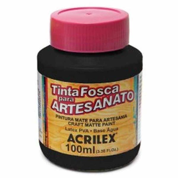 Tinta Pva Fosca para Artesanato 100ml Preta - 03210520 - Acrilex