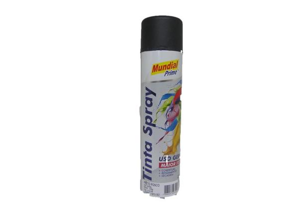 Tinta Spray 400ml Preto Fosco Mundial Prime