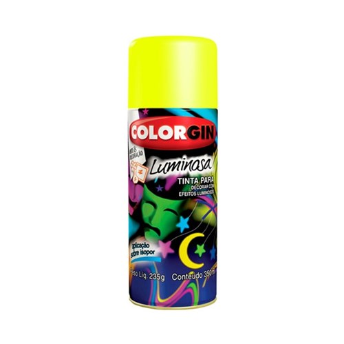 Tinta Spray 350ml Luminosa Amarelo 756 Colorgin