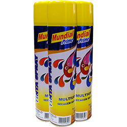 Tinta Spray Amarelo 400ml - Mundial Prime
