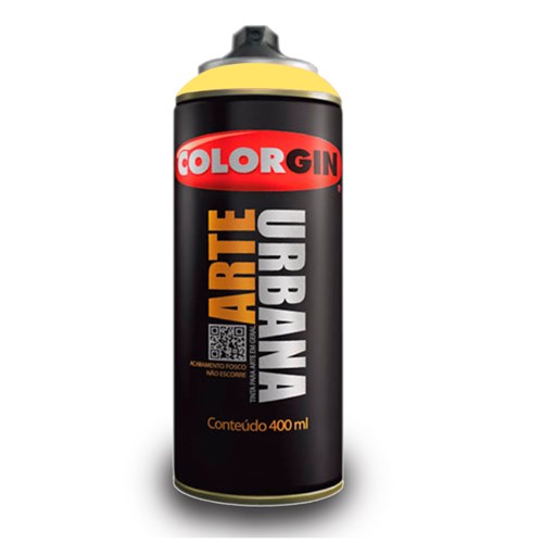 Tinta Spray Arte Urbana Colorgin 400 Ml Amarelo Canário - 912