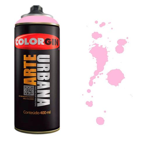 Tinta Spray Arte Urbana Colorgin 400ml Rosa Chiclete - 955