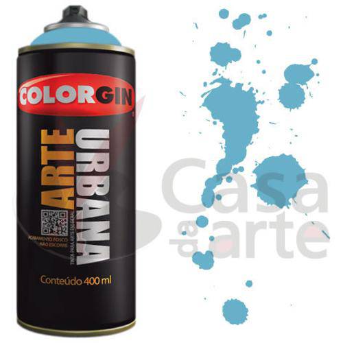 Tinta Spray Arte Urbana Colorgin 350ml Azul Céu 923