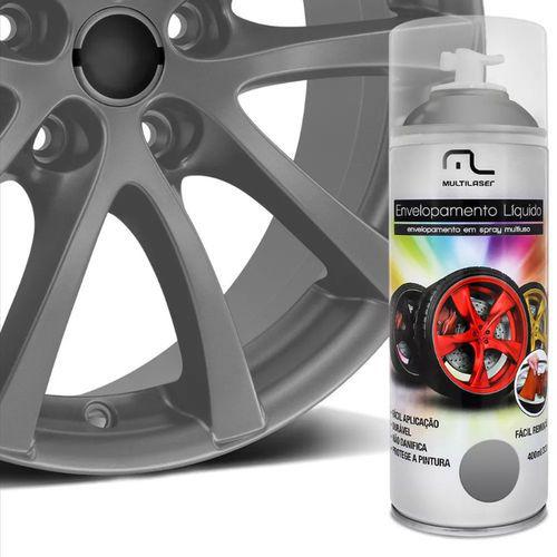Tinta Spray Automotivo Envelopamento Liquido Prata - Multilaser