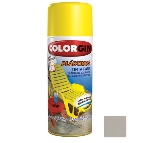 Tinta Spray Brilhante Plásticos Bege Arena 350ml Colorgin