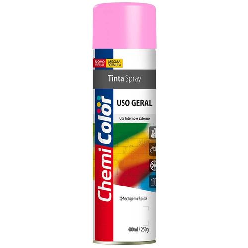 Tinta Spray Chemicolor Uso Geral 400ml Rosa - 43725