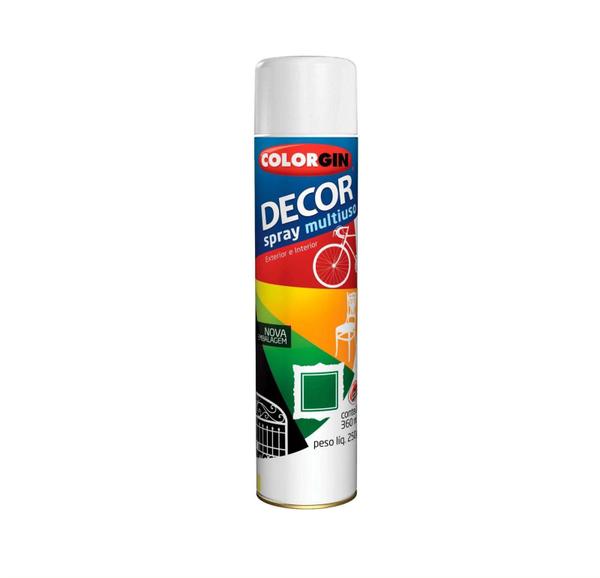 Tinta Spray Colorgin 884 Decor Branco Fosco