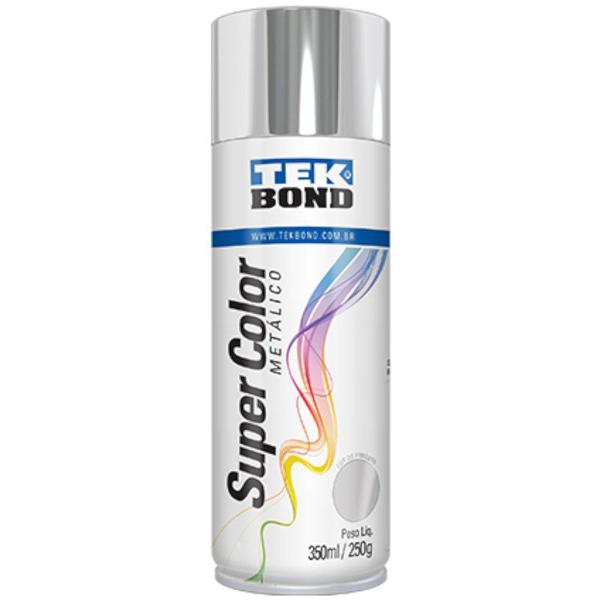 Tinta Spray Cromado Metalico 350ml/250g - Tek-Bond
