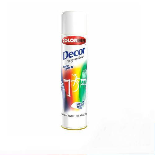 Tinta Spray Decor 8641 Branco 250gr Colorgin