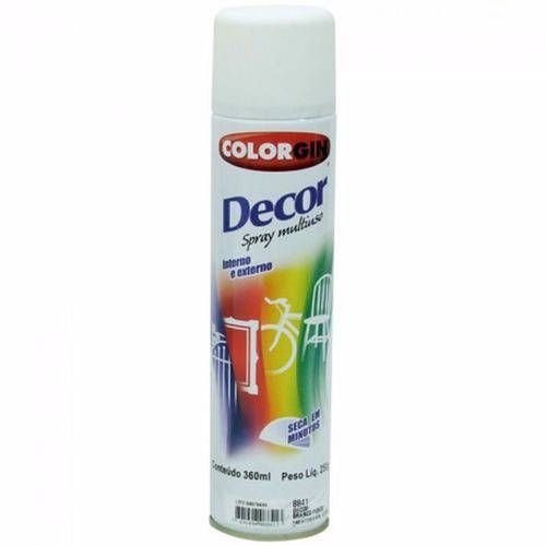 Tinta Spray Decor Branco Brilhante 360ml - COLORGIN