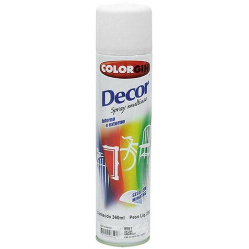 Tinta Spray Decor Branco Fosco 360ml - Colorgin