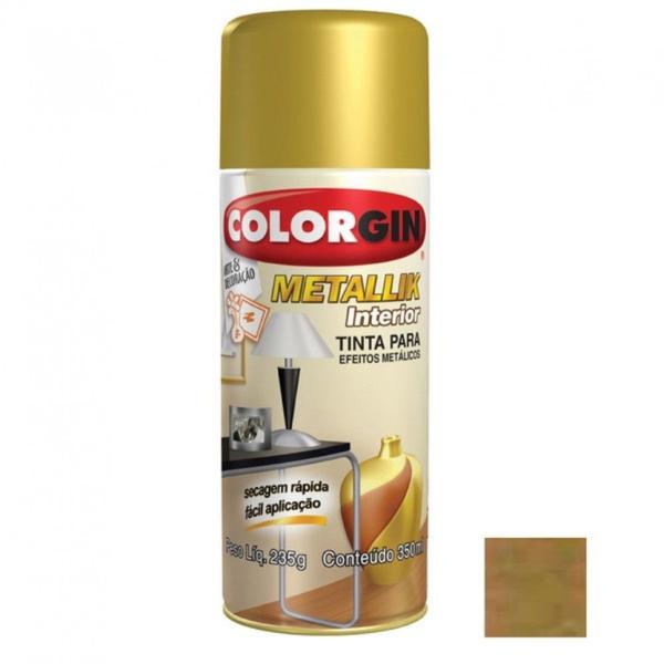 Tinta Spray Dourado Metallik Interior 57 - Colorgin