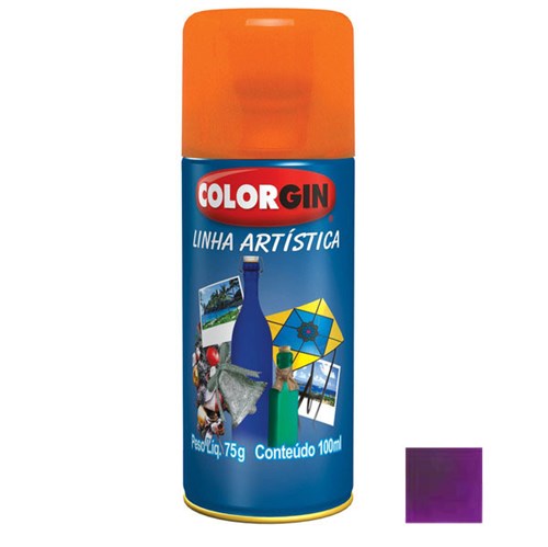 Tinta Spray Fosco Artística Lilás 100ml Colorgin