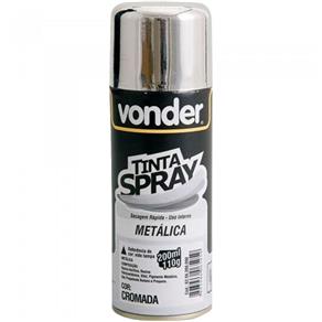Tinta Spray Metálica 200Ml Cromada Vonder