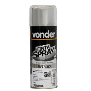 Tinta Spray Metálica Cromada 200ml-VONDER-6250200090