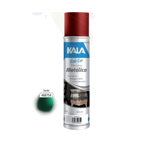 Tinta Spray Metálica Verde 350ml/235g - Kala
