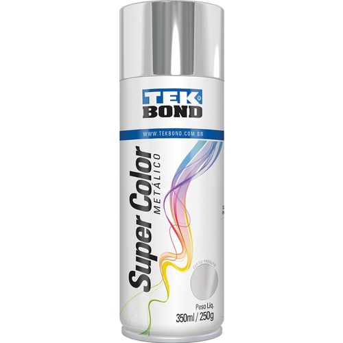 Tinta Spray Metalico Cromado 350ml/250g Tekbond