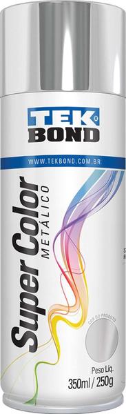 Tinta Spray Metalico Cromado 350Ml/250G Tekbond