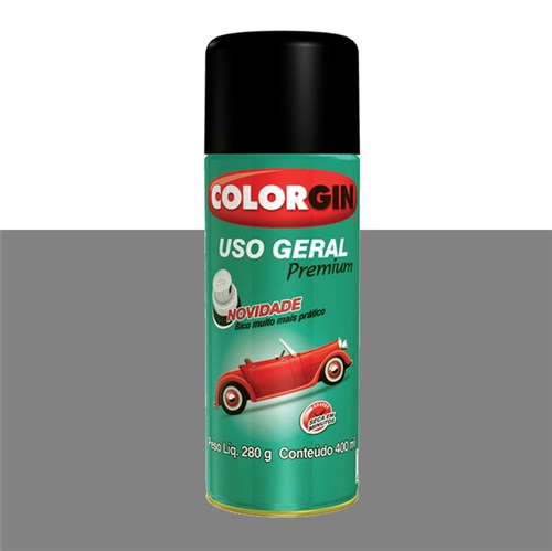 Tudo sobre 'Tinta Spray Metálico Uso Geral Premium Prata Real 400ml Colorgin'