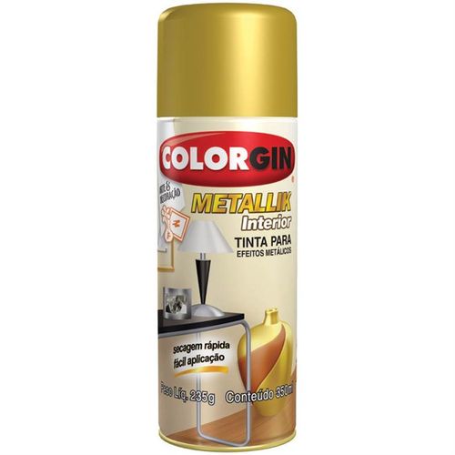 Tinta Spray Ouro Metallik 52 Colorgin