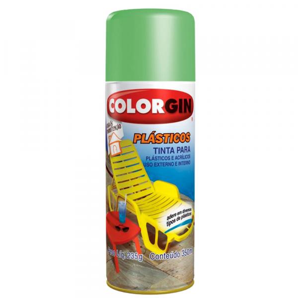 Tinta Spray Plástico Colorgin 350 Ml Verde Abacate - 1517