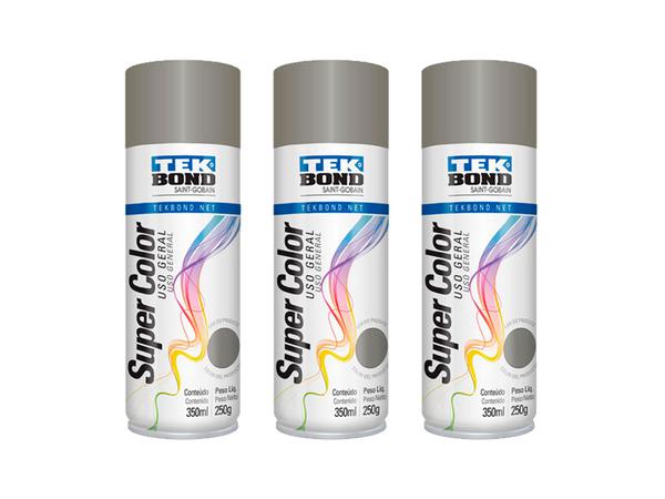 3 Tinta Spray Platina 350ml - Tek Bond