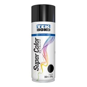 Tinta Spray Preto Metalico 350ml - Tekbond