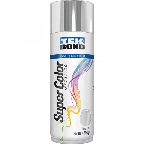 Tinta Spray Tek Bond Metálico Cromado 250g