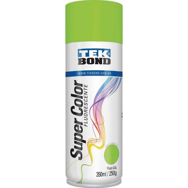 Tinta Spray Tek Bond Verde Fluorescente 250g
