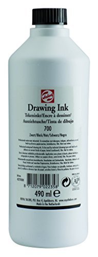 Tinta Talens Drawing INK Preto 490ml