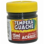 Tinta Tempera Guache 15ml - Preto