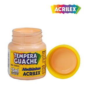Tinta Tempera Guache Acrilex 15 Ml - Amarelo Pele