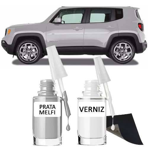 Tudo sobre 'Tinta Tira Risco Automotivo Jeep Renegade Cor Prata Melfi'