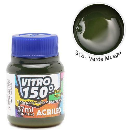 Tinta Vidro 150 - 37ml - Verde Musgo - 513 - Acrilex