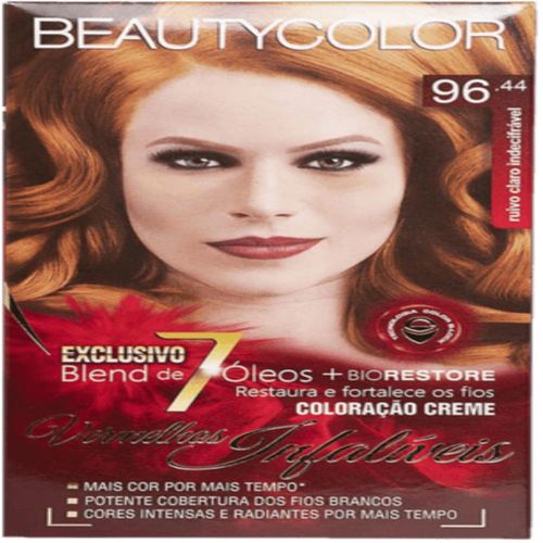Tudo sobre 'Tintura Permanente Beauty Color 96.44 Ruivo Claro Indecifravel'