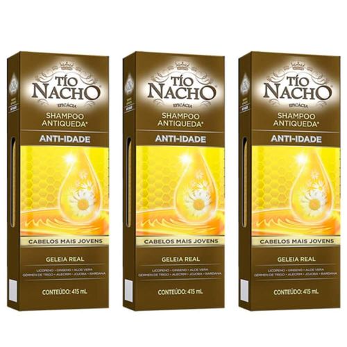 Tio Nacho Antiidade Shampoo 415ml (kit C/03)