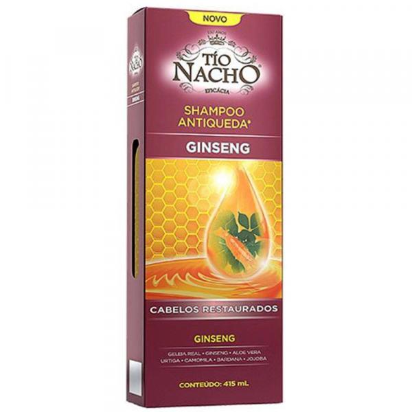 Tío Nacho Shampoo Antiqueda Cabelos Restaurados C/ Ginseng - 415ml - Tio Nacho