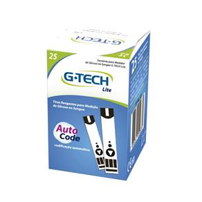 Tira Reagente para Medição de Glicose Free Lite G Tech Caixa com 25 Unidades