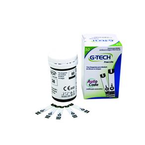 Tira Reagente para Medição de Glicose Free Lite G Tech Caixa com 25 Unidades