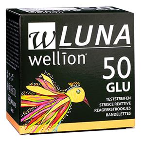 Tira Teste de Glicose Duo Glu Wellion Caixa com 50 Unidades