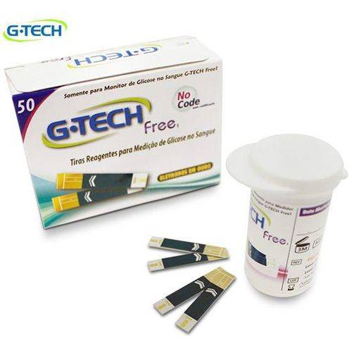 Tiras P/medição de Glicose C/50un Free1 G-tech