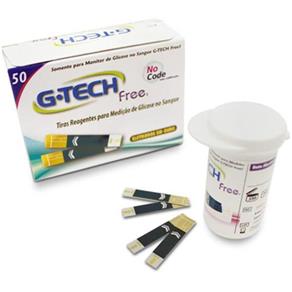 Tiras para Medidor de Glicose G-Tech Ttfr150 com 50 Unidades