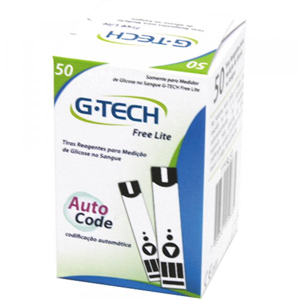Tiras para Teste de Glicose com 50 Unidades G-Tech Free1 Lite TTFRL50