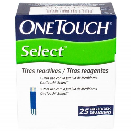 Tiras Reagentes com 25 Unid., Select - One Touch