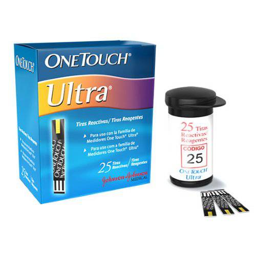 Tiras Reagentes com 25 Unid., Ultra - One Touch