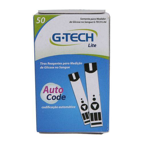 Tiras Reagentes G-Tech Lite (caixa com 50 Unidades)