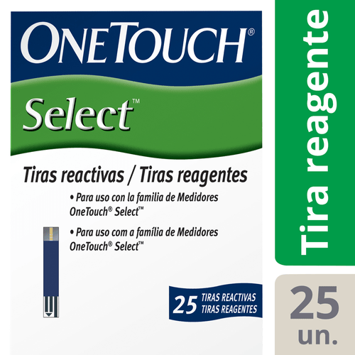 Tiras Reagentes OneTouch Select 25 Unidades